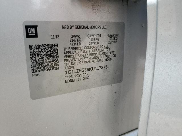 1G11Z5S36KU117875 Chevrolet IMPALA LT