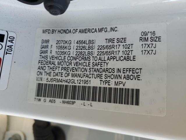 5J6RM4H42GL121951 Honda CR-V SE