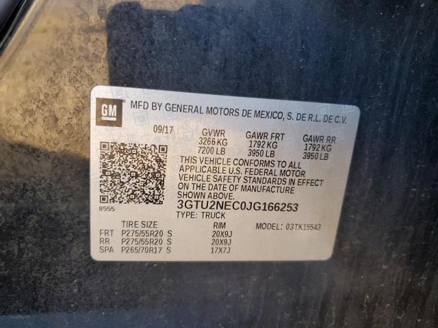 3GTU2NEC0JG166253 GMC Sierra K1500 Slt