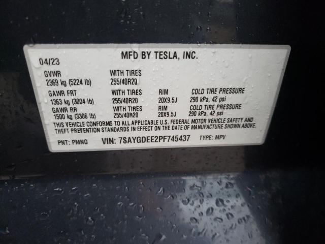 7SAYGDEE2PF745437 Tesla Model Y