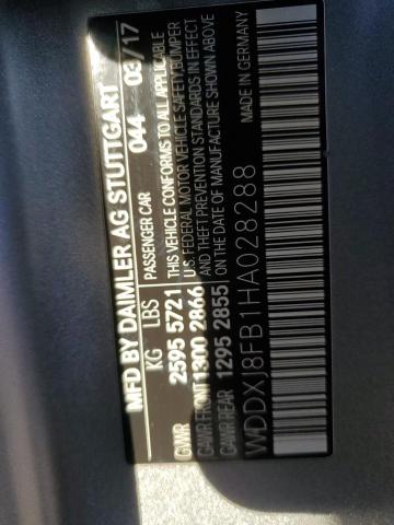 WDDXJ8FB1HA028288 Mercedes-Benz S 550