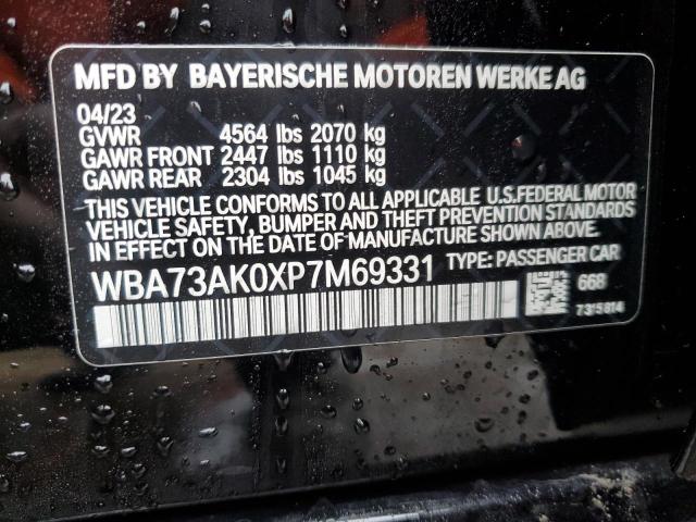 WBA73AK0XP7M69331 BMW 228XI