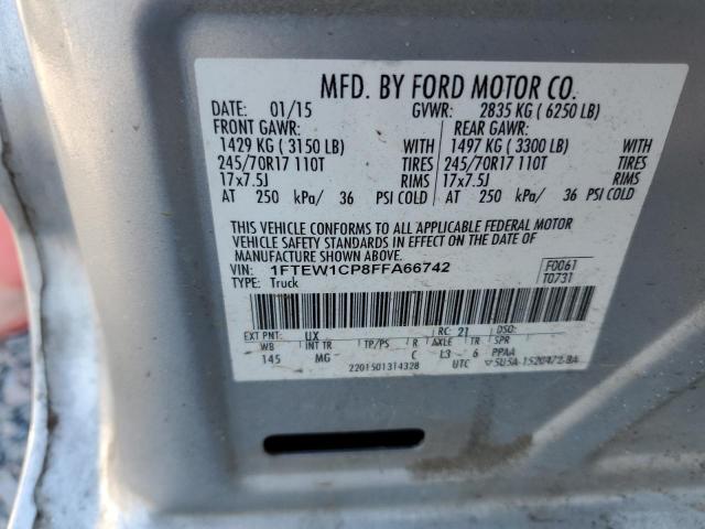 1FTEW1CP8FFA66742 Ford F150 Supercrew