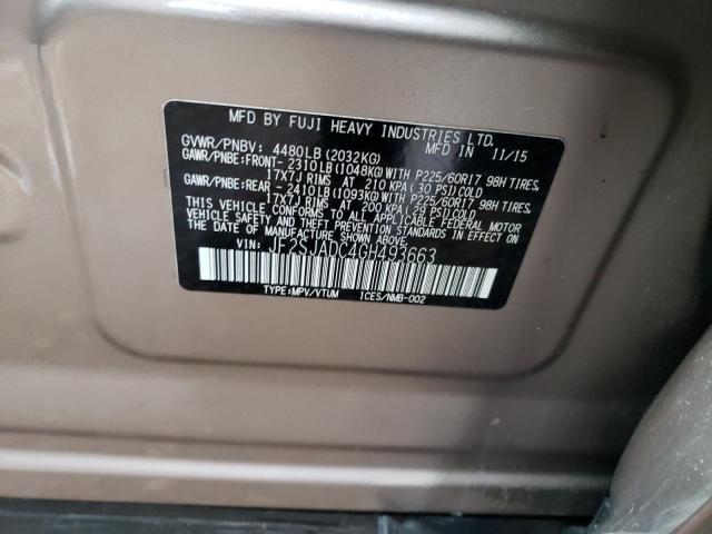 JF2SJADC4GH493663 Subaru Forester 2.5i Premium