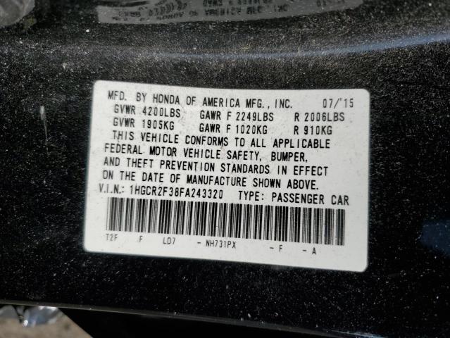 1HGCR2F38FA243320 Honda ACCORD LX