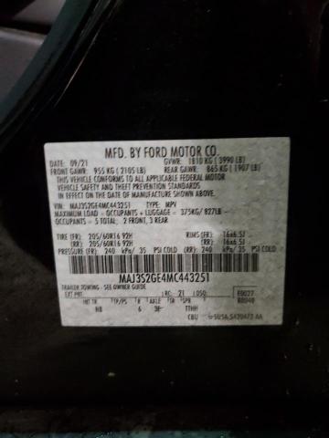 MAJ3S2GE4MC443251 Ford Ecosport Se