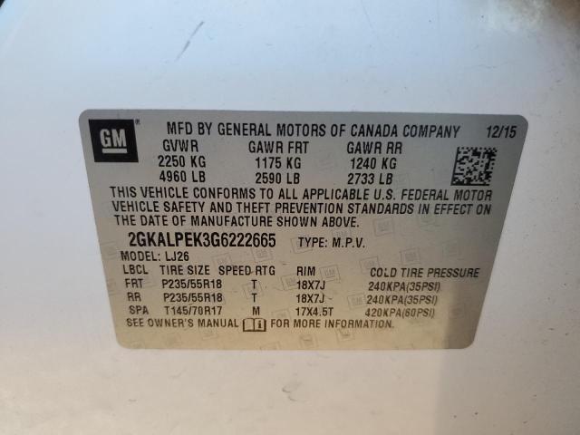 2GKALPEK3G6222665 GMC Terrain Slt