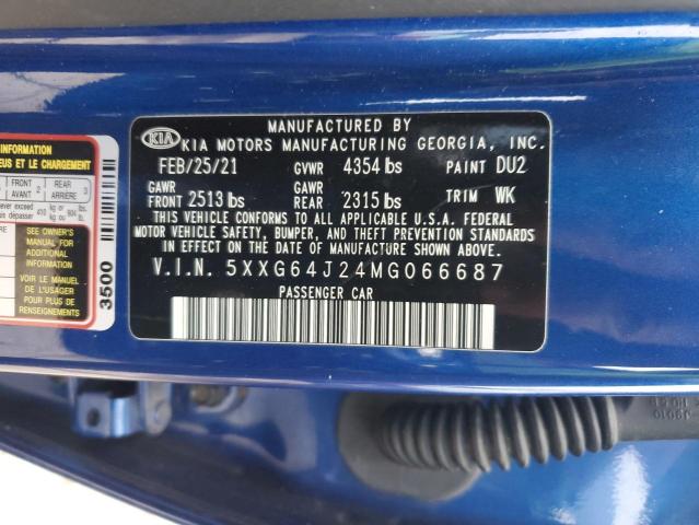 5XXG64J24MG066687 KIA K5 GT LINE