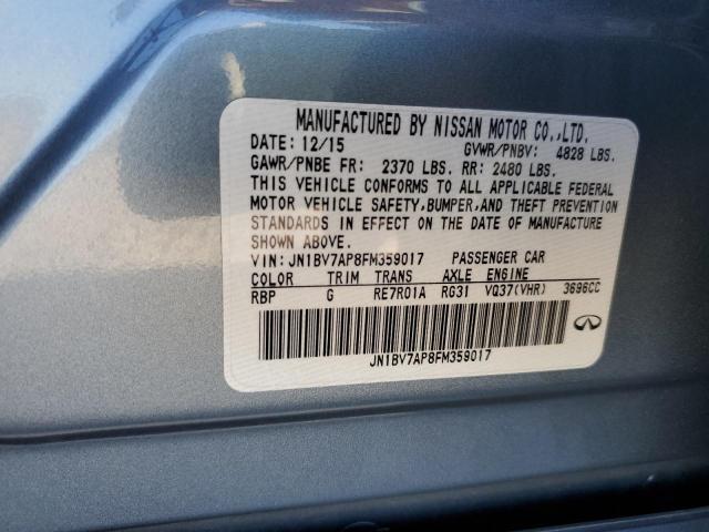 JN1BV7AP8FM359017 Infiniti Q50 BASE