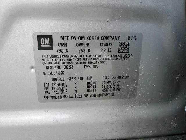 KL4CJASB5HB022231 Buick Encore Preferred