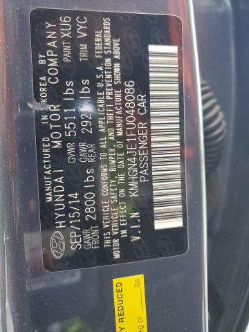 KMHGN4JE1FU048086 Hyundai Genesis 3.8l