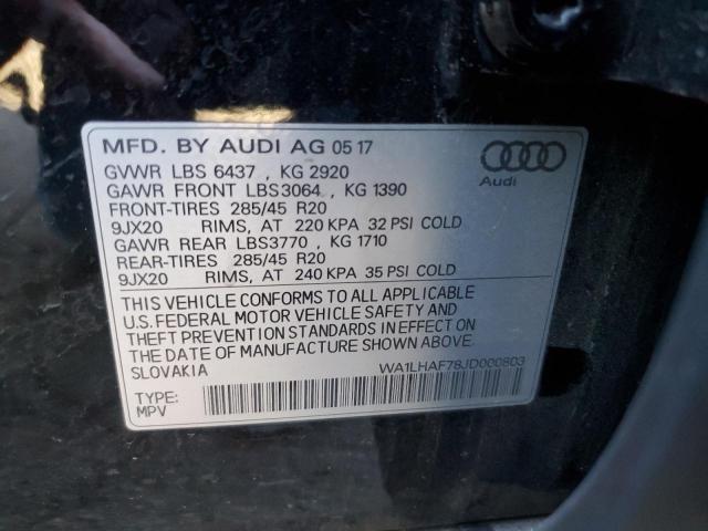 WA1LHAF78JD000803 Audi Q7 Premium Plus
