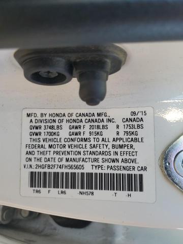 2HGFB2F74FH565605 Honda CIVIC SE