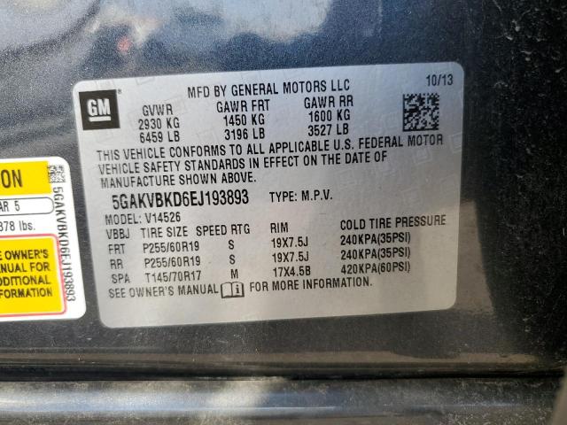 5GAKVBKD6EJ193893 Buick Enclave