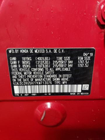 3CZRU5H77KM713076 Honda Hr-v Exl