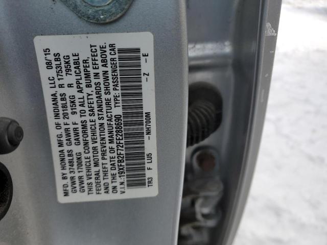 19XFB2F72FE288690 Honda CIVIC SE