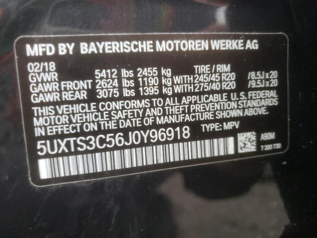 5UXTS3C56J0Y96918 BMW X3 Xdrivem40i