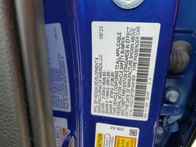 1HGCY2F75PA061839 Honda Accord Hybrid Sport-l