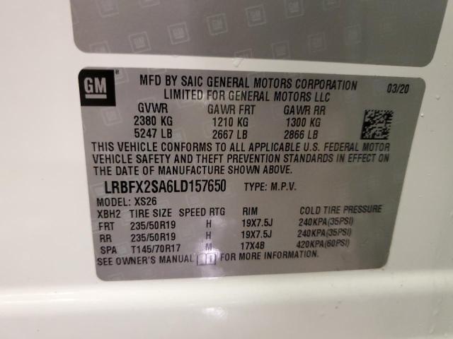 LRBFX2SA6LD157650 Buick Envision Essence