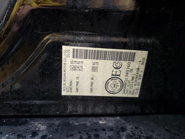 1N4AA6DV5LC380360 Nissan MAXIMA SL