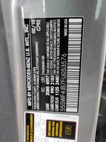 55SWF4JB7FU053576 Mercedes-Benz C 300