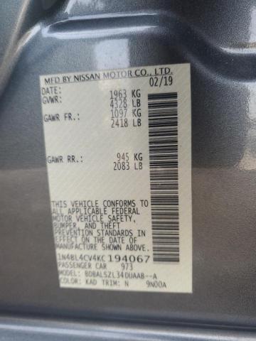 1N4BL4CV4KC194067 Nissan ALTIMA SR