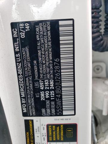 55SWF4JB0JU262876 Mercedes-Benz C 300