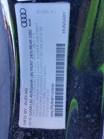 WAU7FLFF4F1123939 Audi A3 PREMIUM