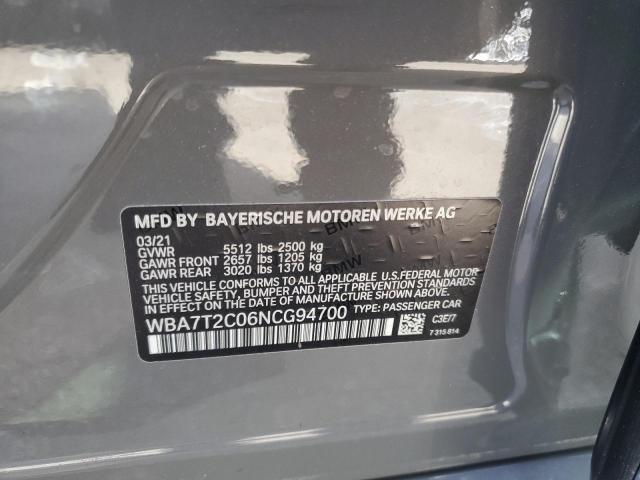 WBA7T2C06NCG94700 BMW 740 I