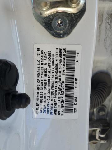 19XZE4F17KE020708 Honda Insight Lx