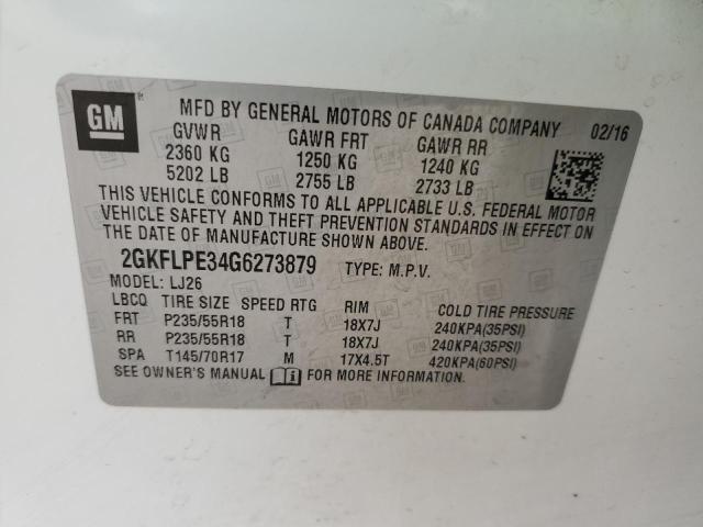 2GKFLPE34G6273879 GMC Terrain Slt