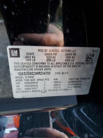 1GKS2GKC3HR234793 GMC Yukon Xl K1500 Slt