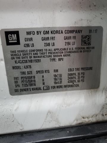 KL4CJCSB7HB119281 Buick Encore Essence