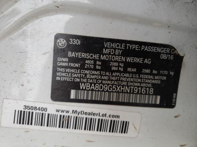 WBA8D9G5XHNT91618 BMW 330 XI