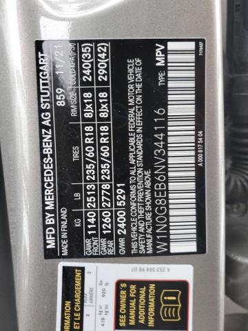 W1N0G8EB6NV344116 Mercedes-Benz Glc 300 4matic