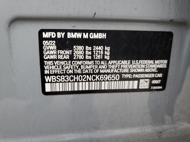 WBS83CH02NCK69650 BMW M5