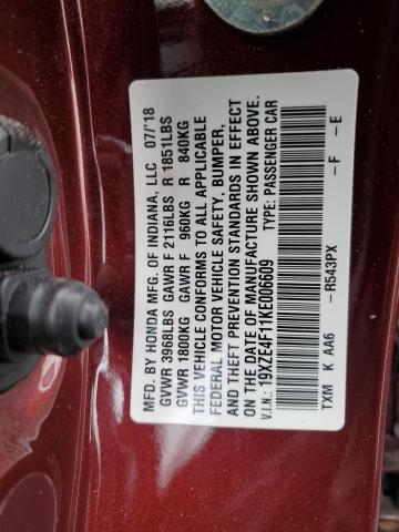19XZE4F11KE006609 Honda Insight Lx