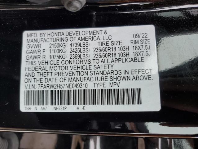 7FARW2H57NE049310 Honda CR-V EX