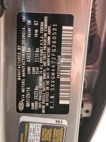 5XXGM4A72FG360531 KIA Optima Lx