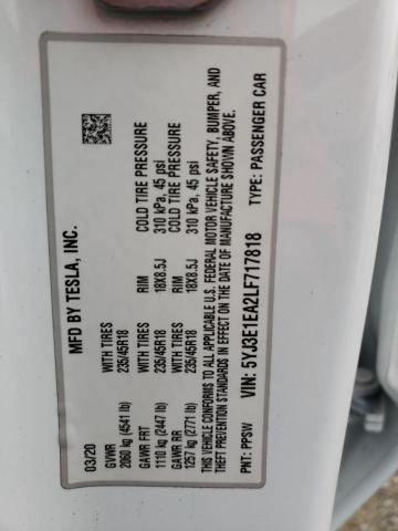5YJ3E1EA2LF717818 Tesla MODEL 3