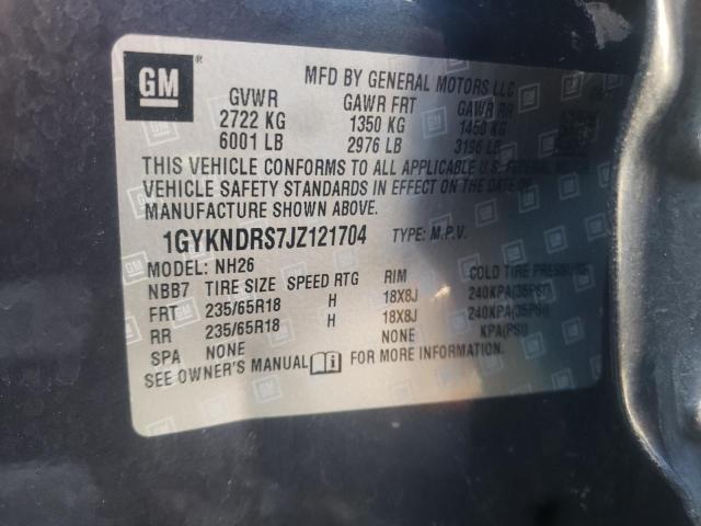 1GYKNDRS7JZ121704 Cadillac XT5 LUXURY
