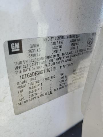 1GTG5DE30G1109010 GMC CANYON SLT