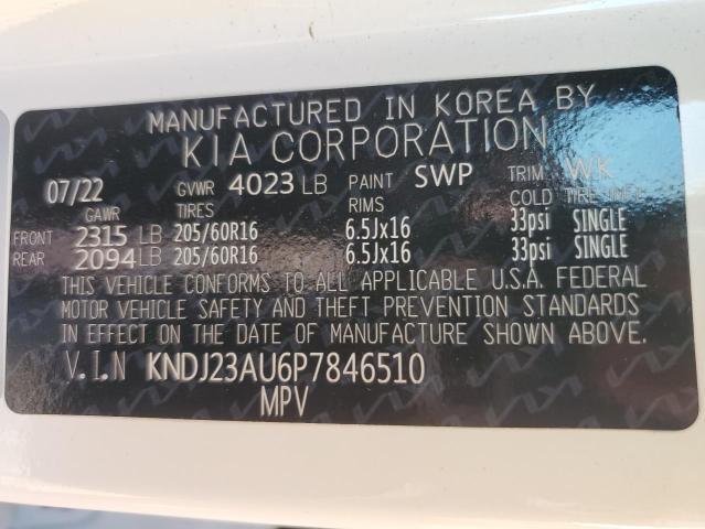 KNDJ23AU6P7846510 KIA SOUL LX