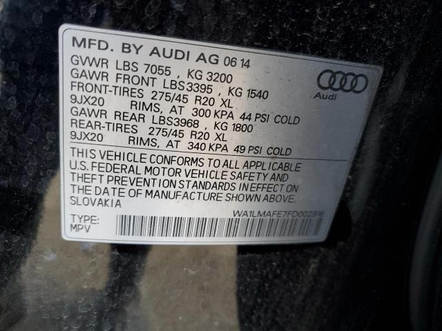 WA1LMAFE7FD002916 Audi Q7 Tdi Premium Plus