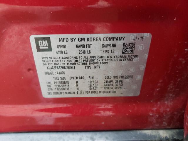 KL4CJESB2HB005541 Buick Encore Preferred