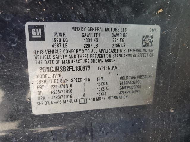 3GNCJRSB2FL180873 Chevrolet TRAX 1LT