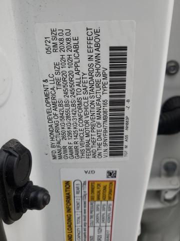 5FNYF6H77MB087165 Honda Pilot Black