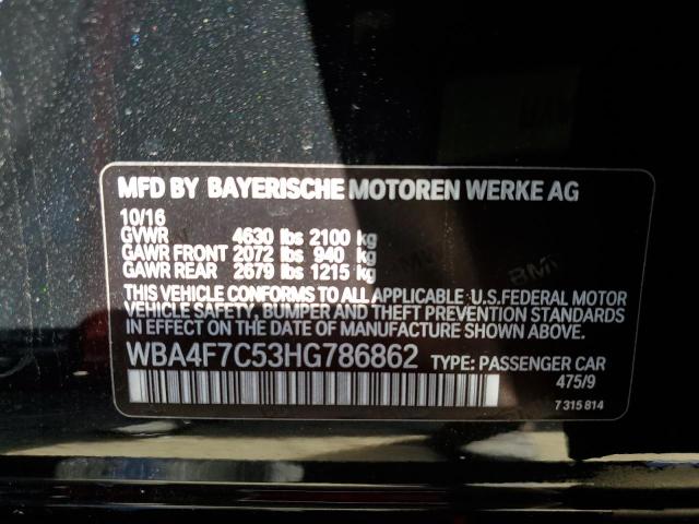 WBA4F7C53HG786862 BMW 430i Gran Coupe