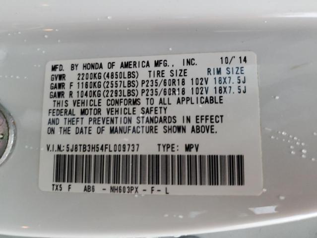 5J8TB3H54FL009737 Acura Rdx Technology