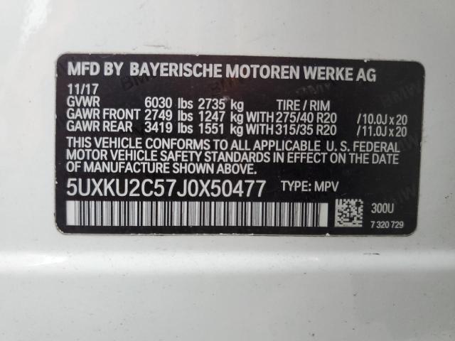 5UXKU2C57J0X50477 BMW X6 Xdrive35i